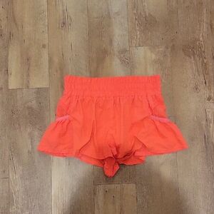 FP MOVEMENT Women's Pink Ruffle Shorts